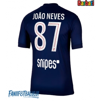 Paris Saint-Germain Joao Neves #87 Tricou Fotbal Replică 2025-26 Barbati Acasa